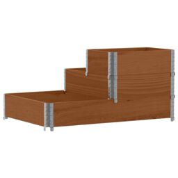 Berkfield Home 3-Tier Raised Bed Brown 120x80 cm Solid Wood Pine - thumbnail 5