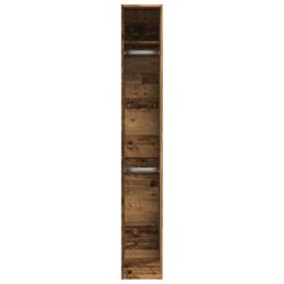 Berkfield Home Wardrobe Old Wood 30x50x200 cm Engineered Wood in Brown - Size: 30 x 50 x 200 cm - thumbnail 4