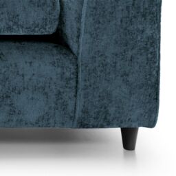 Abakus Direct Harriet Crushed Chenille U-Shape Sofa in Dark Blue - thumbnail 3