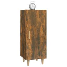 Berkfield Home Sideboard Smoked Oak 34.5x34x90 cm Engineered Wood in Brown - thumbnail 5