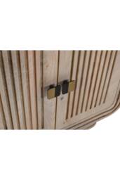 IH Design Baffins Carved Mango Wood Mini Sideboard with Storage Doors in Brown - thumbnail 5
