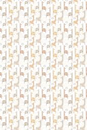 Hoopla Walls Giraffe Friends 10m Matt Wallpaper in Natural - thumbnail 3