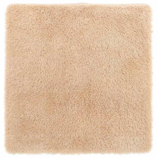 Berkfield Home Shaggy Rug High Pile NAVARRA Beige 120x120 cm Polyester - Size: Medium - image 1