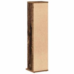 Berkfield Home Sturdy CD Cabinet Old Wood 21x20x88 cm Engineered Wood in Brown - Size: 21 x 20 x 88 cm - thumbnail 6