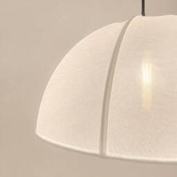 CGC Lighting Alessia 50cm Dome Lampshade Hand Made Easy Fit in White - thumbnail 3