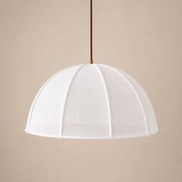 CGC Lighting Alessia 50cm Dome Lampshade Hand Made Easy Fit in White