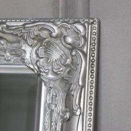 Melody Maison Tall Silver Wall / Leaner Mirror 47cm X 142cm in Metallic Silver - Size: 47 cm X 142 cm - thumbnail 6