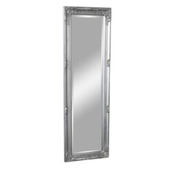 Melody Maison Tall Silver Wall / Leaner Mirror 47cm X 142cm in Metallic Silver - Size: 47 cm X 142 cm - thumbnail 1