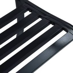 Berkfield Home Garden Bench 125 cm Black Steel - thumbnail 5