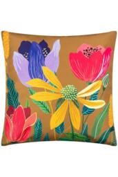 Wylder Nature House of Bloom Celandine Square Water & UV Resistant Outdoor Cushion in Yellow - Size: 43 cm x 43 cm - thumbnail 1