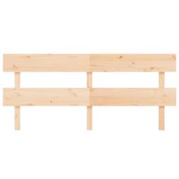 Berkfield Home Bed Headboard 204x3x81 cm Solid Wood Pine in Light Tan - Size: 204 x 3 x 81 cm - thumbnail 3