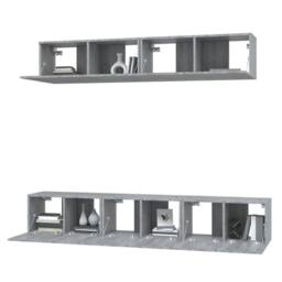 Berkfield Home Classic 5 Piece TV Cabinet Set Grey Sonoma Engineered Wood - thumbnail 4