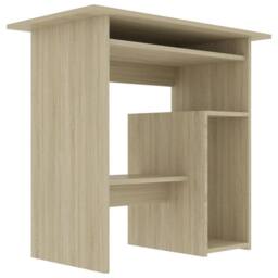 Berkfield Home Desk Sonoma Oak 80x45x74 cm Engineered Wood in Brown - Size: 80 x 45 x 74 cm - thumbnail 4