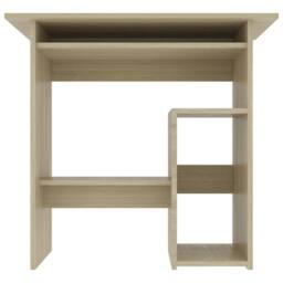 Berkfield Home Desk Sonoma Oak 80x45x74 cm Engineered Wood in Brown - Size: 80 x 45 x 74 cm - thumbnail 5