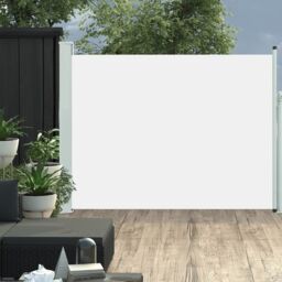 Berkfield Home Patio Retractable Side Awning 140x500 cm Cream in Beige