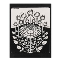 Artery8 Julie de Graag Framed Wall Art Print Rose Bush Flowers Vintage Floral in Black - Size: A4 - thumbnail 3