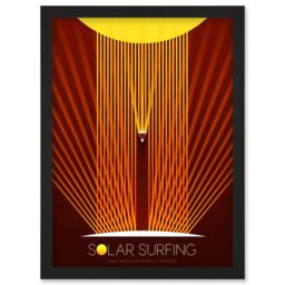Artery8 NASA Solar Surfing Innovative Advanced Concepts Framed Wall Art A4 in Black - thumbnail 1