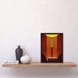 Artery8 NASA Solar Surfing Innovative Advanced Concepts Framed Wall Art A4 in Black - thumbnail 2