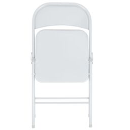 Harbour Housewares Metal Folding Chair - Pack of 2 in White - thumbnail 4