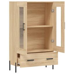 Berkfield Home Highboard Sonoma Oak 69.5x31x115 cm Engineered Wood in Brown - thumbnail 5