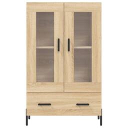 Berkfield Home Highboard Sonoma Oak 69.5x31x115 cm Engineered Wood in Brown - thumbnail 6