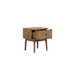 Wyld Haus Pasadena Natural Wood & Rattan Bedside Table 1 Drawer - thumbnail 4