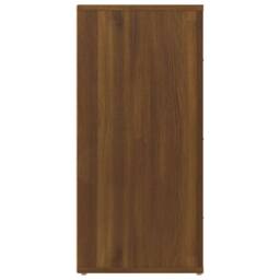 Berkfield Home Sideboard Brown Oak 40x33x70 cm Engineered Wood - Size: 40 x 33 x 70 cm - thumbnail 5