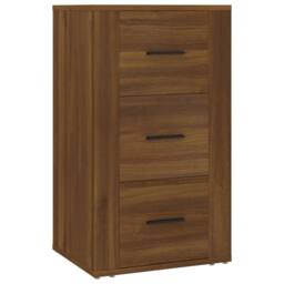 Berkfield Home Sideboard Brown Oak 40x33x70 cm Engineered Wood - Size: 40 x 33 x 70 cm - thumbnail 1