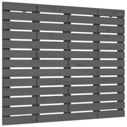 Berkfield Home Wall Headboard Grey 106x3x91.5 cm Solid Wood Pine - thumbnail 2