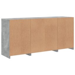 Berkfield Home Sideboard with LED Lights Concrete Grey 142.5x37x67 cm - thumbnail 8