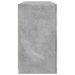 Berkfield Home Sideboard with LED Lights Concrete Grey 142.5x37x67 cm - thumbnail 7