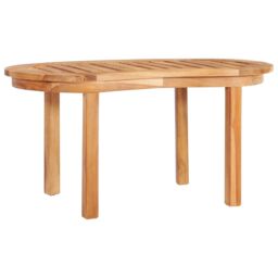 Berkfield Home Coffee Table 90x50x45 cm Solid Teak Wood in Brown - Size: 90 x 50 x 45 cm