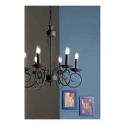 Netlighting BEATRICE 6 Light Chandeliers Anthracite 50x52cm in Black - Size: 50x52 cm - thumbnail 2