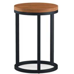 Rest Relax Sierra Acacia Circular Nest Of 2 Tables in Brown - thumbnail 2