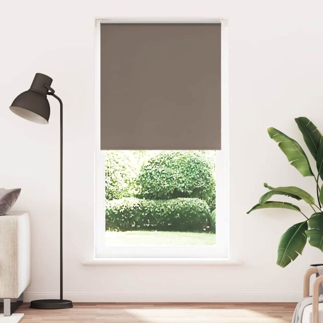 Berkfield Home Roller Blind Blackout Coffee 90x210 cm Fabric Width 85.7 cm Polyester in Brown - image 1