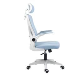 FLAVORA Light Blue-Ergonomic Office Chair High Back Mesh Desk Chair in Light Blue - Size: 0.6m2 - thumbnail 3