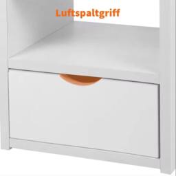 Hinsinc Bedroom Nightstand with Storage Drawer Cabinet in White - thumbnail 4