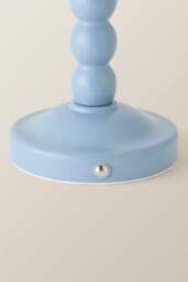ValueLights Bobbins Bobble Rechargeable Portable Pastel Table Lamp Base in Pale Blue - thumbnail 5