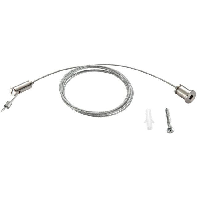 Loops Track Lighting Suspension Kit - 200mm to 3000mm - 25kg Limit - Bright Zinc - image 1