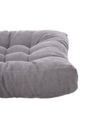 H&O Direct Square Tufted Seat Cushion Thicken Corduroy Meditation Pillow Floor Cushion in Grey - thumbnail 5
