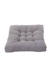 H&O Direct Square Tufted Seat Cushion Thicken Corduroy Meditation Pillow Floor Cushion in Grey - thumbnail 2