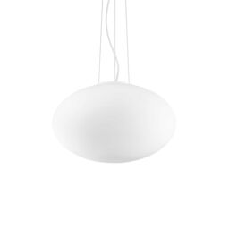 Netlighting Candy 1 Light Medium Globe Ceiling Pendant White E27