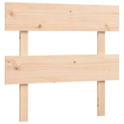 Berkfield Home Beautiful Bed Frame with Headboard 90x200 cm Solid Wood in Light Tan - thumbnail 8