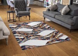 Benjamin Tate Design Snake & Leopard Skin Designer Rug in Natural - Size: Large - thumbnail 2