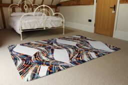 Benjamin Tate Design Snake & Leopard Skin Designer Rug in Natural - Size: Large - thumbnail 3