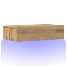 Berkfield Home Bedside Cabinet Artisan Oak 60x35 cm Engineered Wood in Brown - thumbnail 3