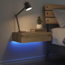 Berkfield Home Bedside Cabinet Artisan Oak 60x35 cm Engineered Wood in Brown - thumbnail 5