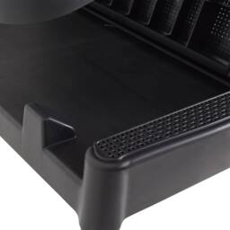 Berkfield Home Sun Lounger Anthracite 186x60x29 cm PP in Black - Size: 186 x 60 x 29 cm - thumbnail 9