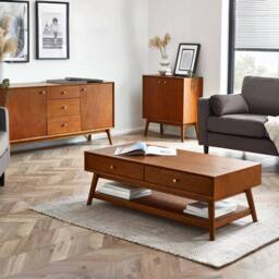 Cheshire Premium Lowry Dressing Table & Stool Set in Light Oak - thumbnail 5