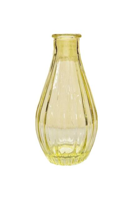 KDMD Yellow Vintage Fluted Bud Vase 14cm 10 Pack - image 1